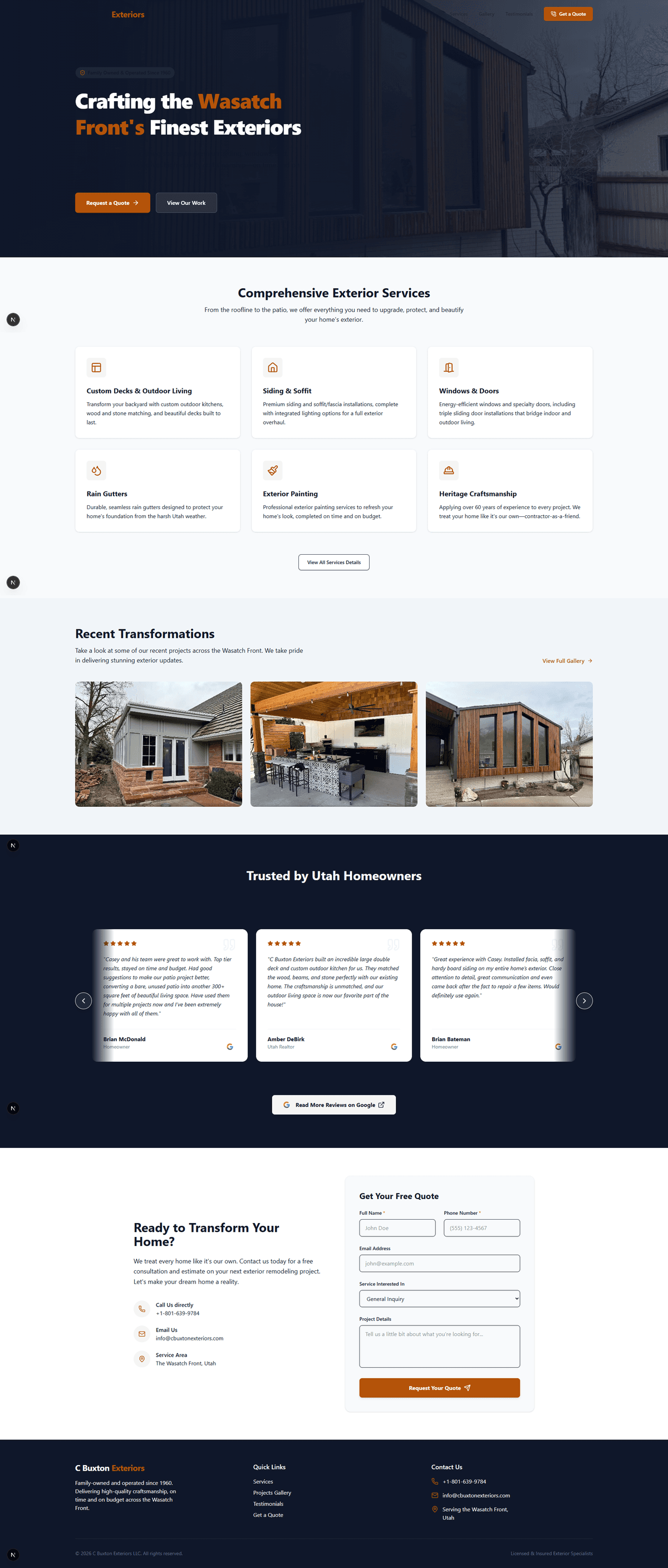 C Buxton Exteriors