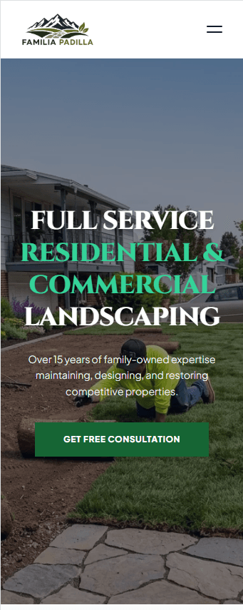 Familia Padilla Landscaping mobile preview